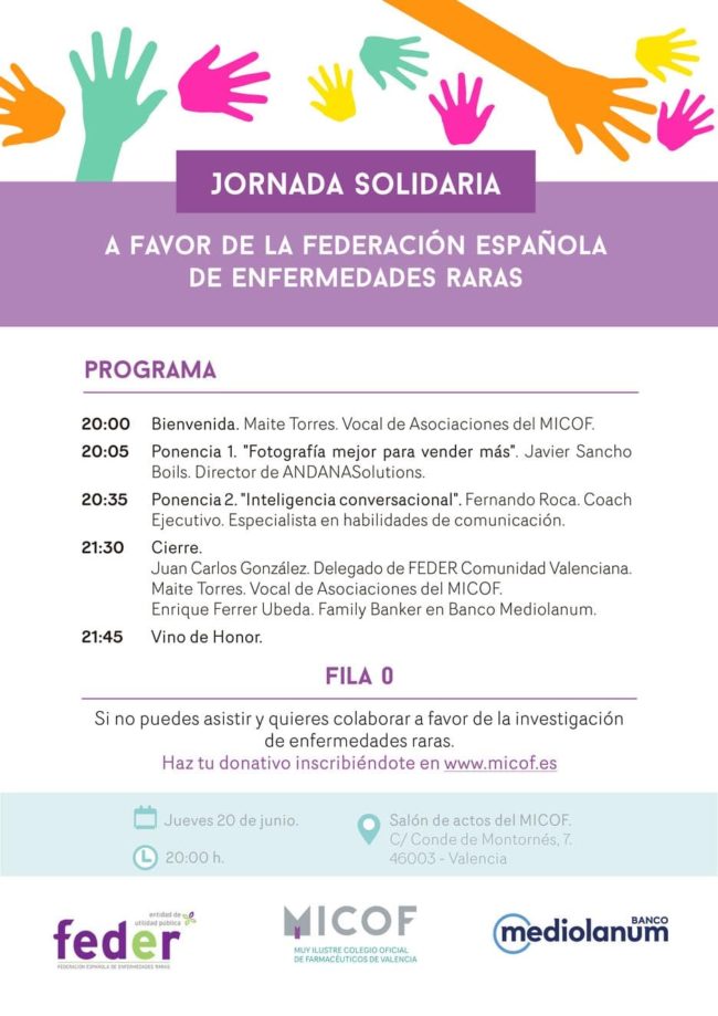 Jornada solidaria a favor de la Federación Española de Enfermedades Raras